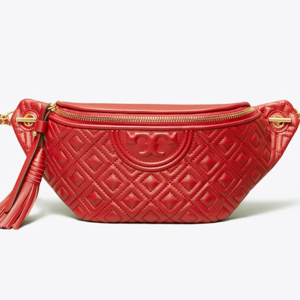 SOLD- Tory Burch Red Flemming Belt Bag